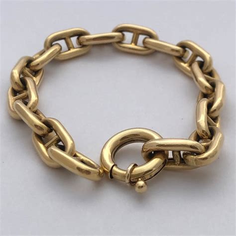 bracelet hermes femme maille marine|hermes chain of anchor bracelet.